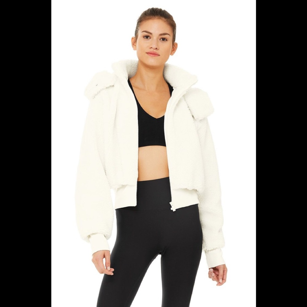 Alo Yoga Foxy Teddy Sherpa Jacket NWOT